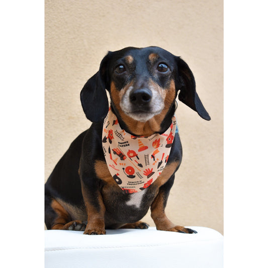 Fire Dog Bandana – Stylish Slip-On Bandana for Trendy Pups!