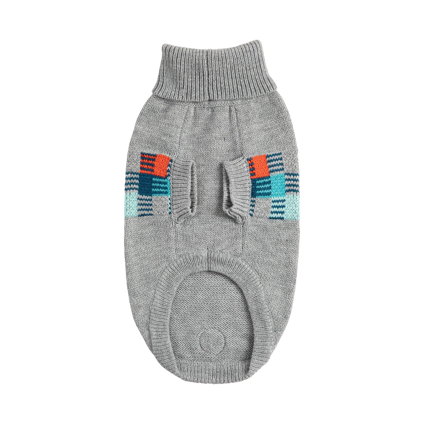 Winter Sailor Sweater - Grey Mix | Retro Dog Turtleneck!