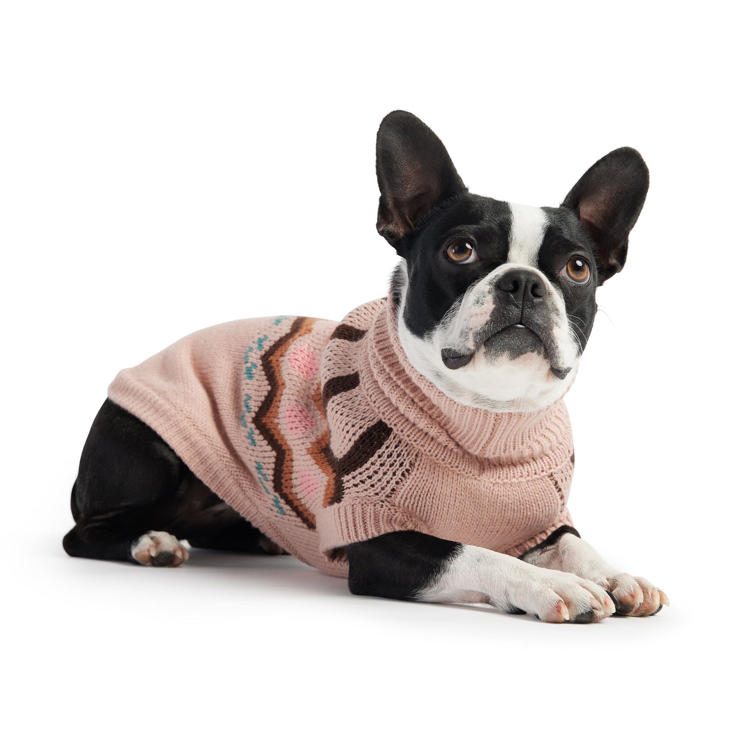 Heritage Sweater - Pink | Vintage Dog Turtleneck!