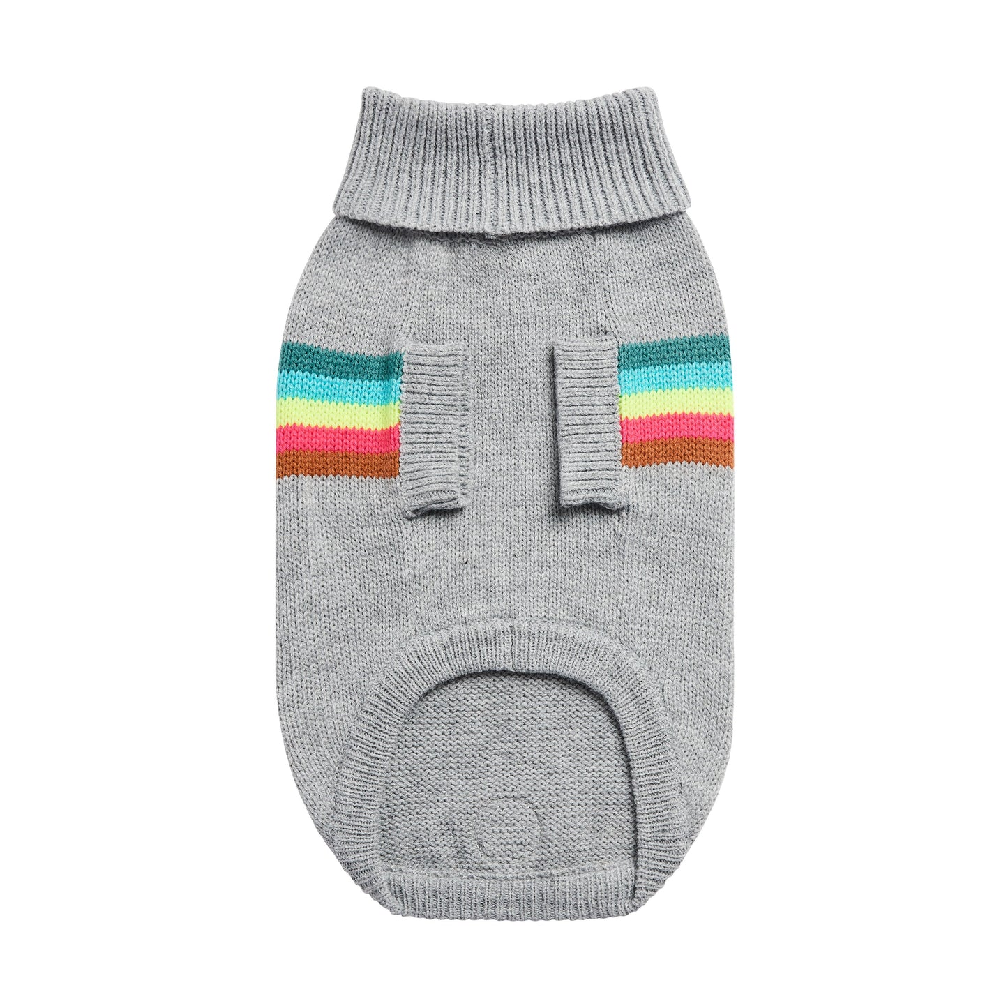 Retro Sweater - Grey Mix | Cozy Turtleneck for Dogs!