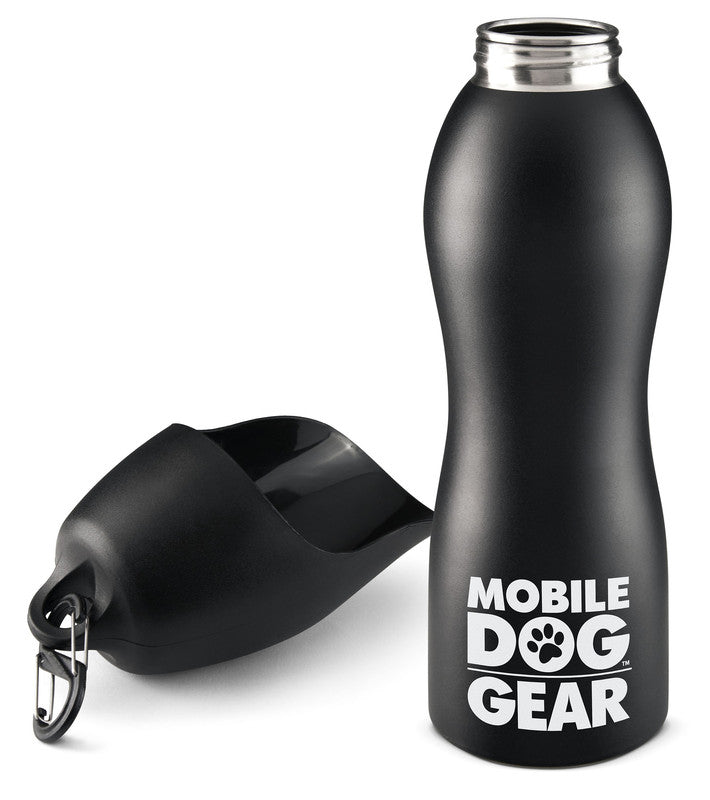 Botella de agua de acero inoxidable de 25 oz de Mobile Dog Gear: ¡hidratación en movimiento!