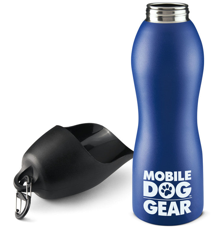 Botella de agua de acero inoxidable de 25 oz de Mobile Dog Gear: ¡hidratación en movimiento!