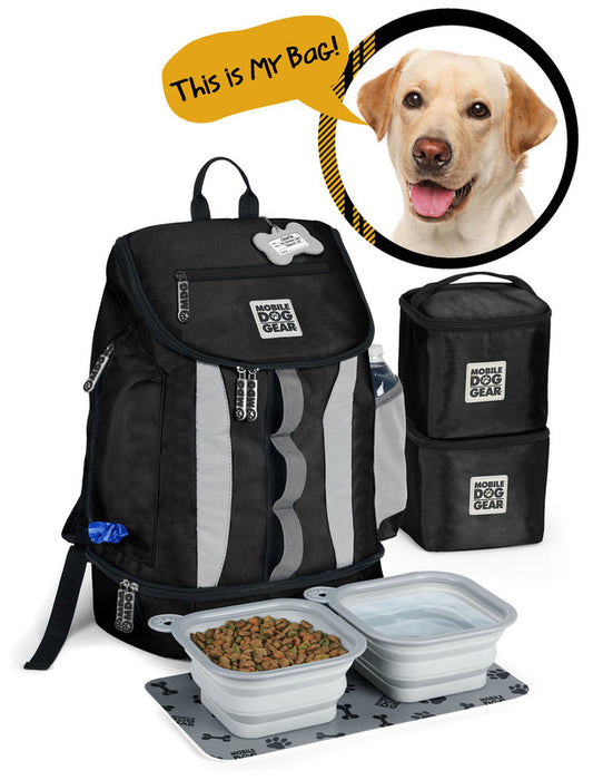 Mobile Dog Gear Drop Bottom Backpack – Week Away® Travel Bag for Dogs!