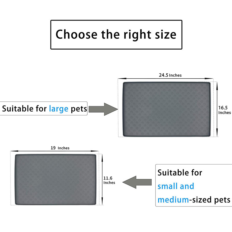 Non-Slip Waterproof Pet Food Mat – Mess-Free Mealtime for Dogs & Cats!