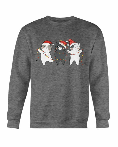 Cute Cats Christmas Sweatshirt" – Cozy & Festive!