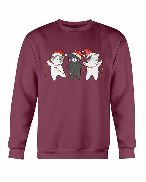 Cute Cats Christmas Sweatshirt" – Cozy & Festive!