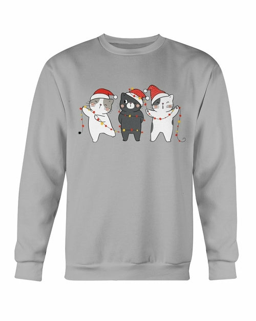 Cute Cats Christmas Sweatshirt" – Cozy & Festive!