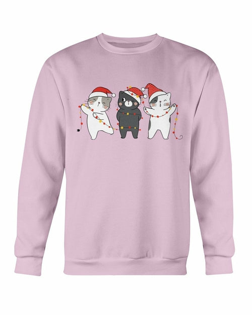 Cute Cats Christmas Sweatshirt" – Cozy & Festive!