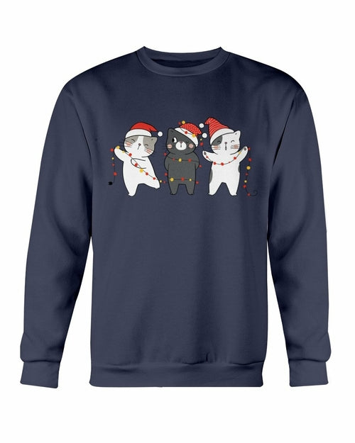 Cute Cats Christmas Sweatshirt" – Cozy & Festive!